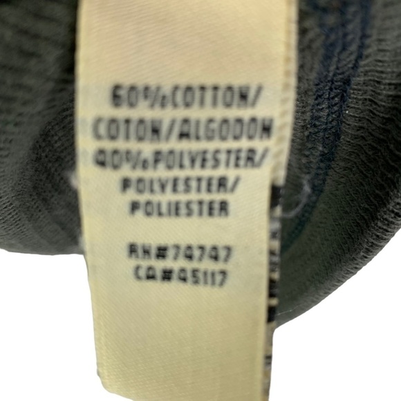 Redhead Green & Navy Long Sleeved Thermal Crew Neck Pullover Top Size Large - Picture 4 of 4